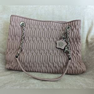 Pink quilted purse by Jessica Simpson